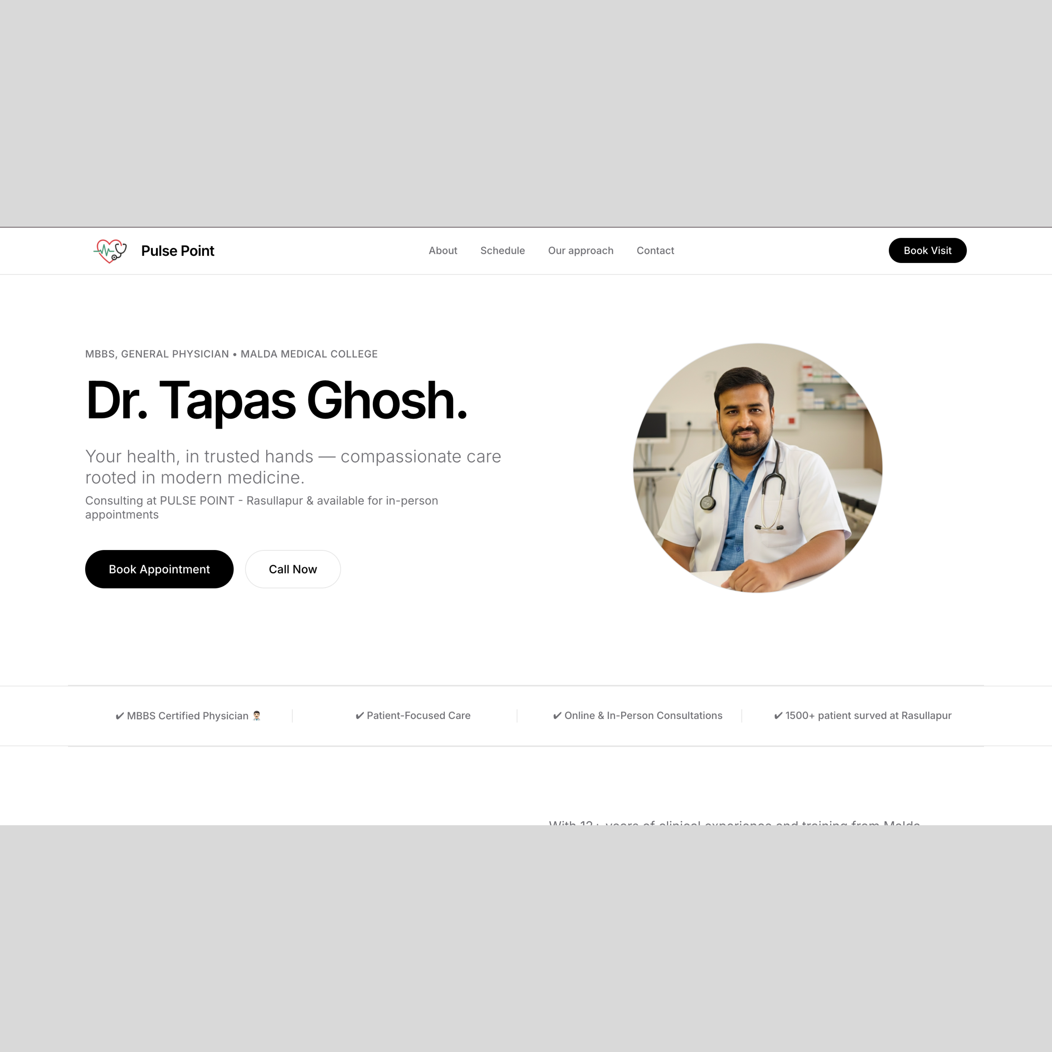 Doctore_aportment_booking_Website